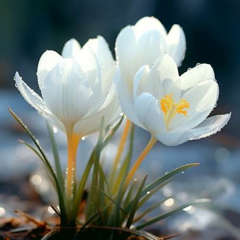 Bulbi crocus Albus - Pachet 10 bucăți, înfloresc toamna Bulbi crocus Albus - Pachet 10 bucăți, înfloresc toamna